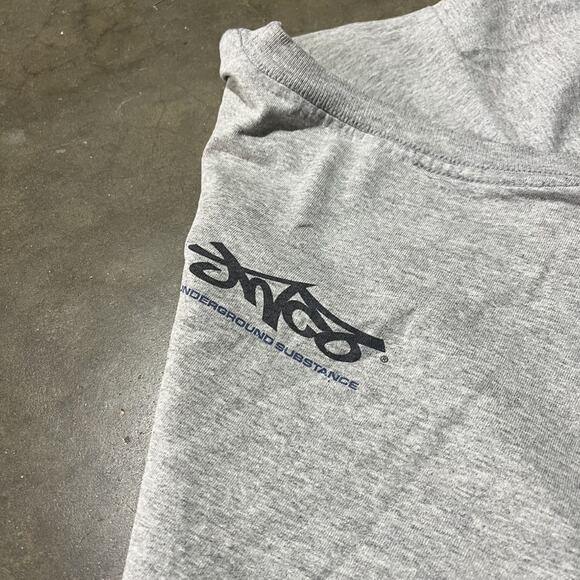 Vintage 90s Y2k JNCO Underground Substance Grey T-Shirt - Picture 4 of 5